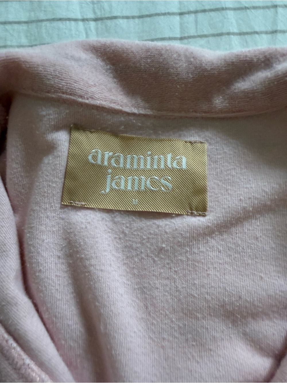 Araminta James Pink Mini Dress with Tie Waist - Picture 2 of 3